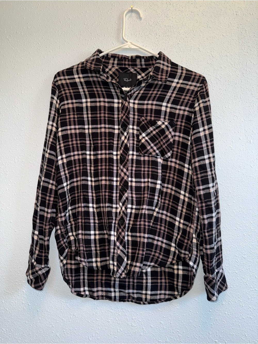 Rails Men's Plaid Button-Down Shirt - Black & Cream
